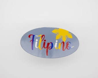 Filipino Sticker, Filipino, Filipino Sun, Pinoy, Philippines, Water bottle Sticker, Laptop Sticker, Planner Sticker, Filipino Decal, Pinay