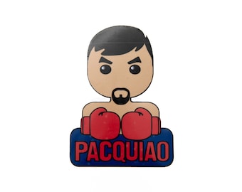 マニー・パッキャオ、パックマン、耐候性ステッカー、フィリピン人、フィリピン人、ピノイ、ピネ、フィリピン、ボクサー