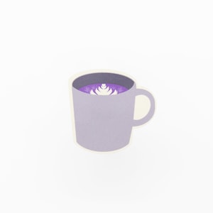Ube Latte Sticker, Fillino, Pinoy, Ube, Philippinen, Desserts, Desserts, Süßigkeiten,