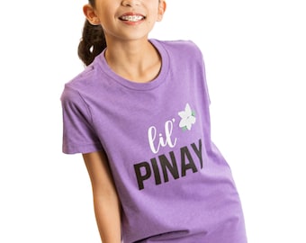 Lil Pinay-T-shirt voor peuters/jeugd, Filipina-T-shirt voor kinderen, Pinay-T-shirt, Filipijnse kleding, Filipijnse kleding