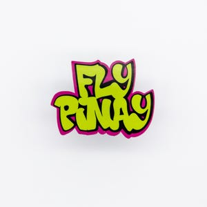 Fly Pinay ステッカー、フィリピン人、女性向け、Pinay、プリンス、レトロ、90 年代、1990 年、グラフィティ、フィリピン、耐候性、ハイドロフラスク、ラップトップ、プランナー