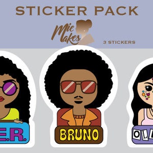 Fil-Am Singers Sticker Pack, Filipino Filipina American, Pinoy, Pinay Philippines,