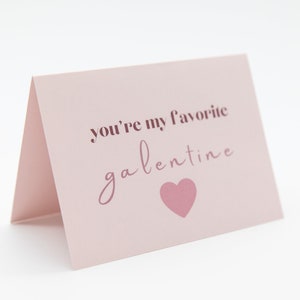 Você é minha Galentine favorita, cartão de dia dos namorados,