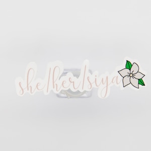 Adesivo Filipina, Adesivo She Her Siya, Flor Sampaguita, Filipina, Filipino, Adesivos Pinay, Orgulho Filipino, Flores de Jasmim, Filipinas