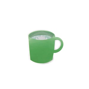 Matcha Latte Sticker, Filipino, Pinoy, Philippines, Desserts, Sweets, Drink, Cup, Filipina, Pinay, Green, Tea, Coffee