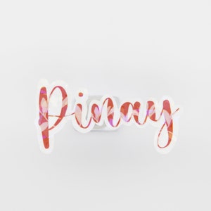 Sticker Pinay, Sticker Pinay orange, Sticker motif gemme Pinay, Sticker Pinay scintillant, Sticker imperméable, Sticker brillant Pinay, Philippines