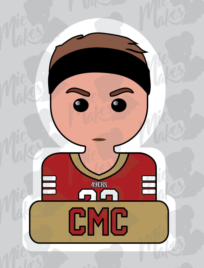 Christian Mccaffery Sticker, CMC, San Francisco 49ers, Niners, Football ...