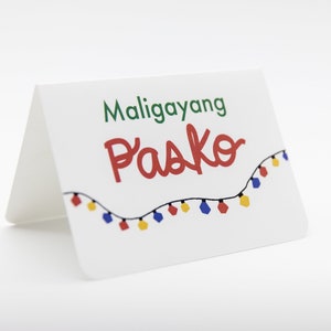 Maligayang Pasko Card, Greeting Card, Merry Christmas, Filipino Greeting Card, Holiday Card, Pasko Na, Philippines, Filipino, Filipina