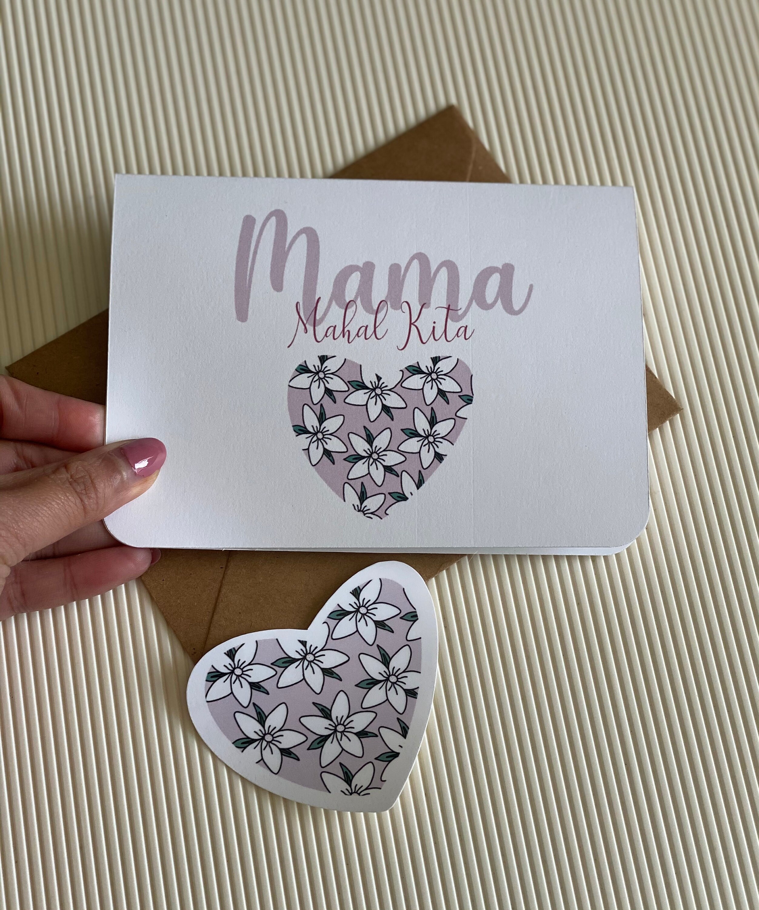 Mother's Day Card, Mama I Love You, Mama Mahal Kita, Mama