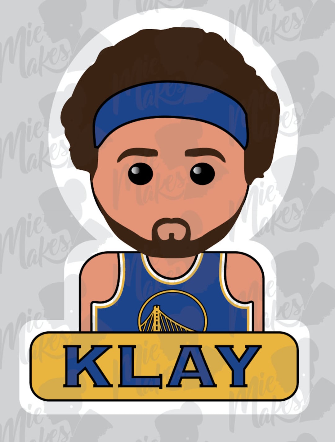 Klay Thompson Sticker, Golden State Warriors, NBA, GSW, Basketball - Etsy