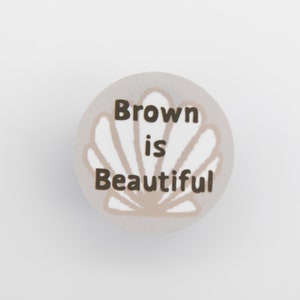 Brown is Beautiful Sticker, Filipina Stickers, Shell Sticker, Inspirerend Citaat, Filippijnse Sticker, Filippijnen, Waterbottle Sticker, Pinay
