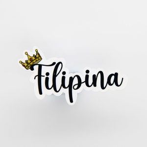 Sticker philippine, Sticker Reine des Philippines, Reine des Philippines, Sticker couronne des Philippines, Philippines, Sticker pour ordinateur portable, Sticker bouteille d'eau, sticker