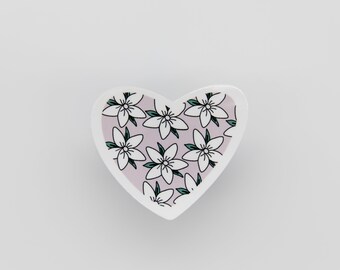 Sampaguitas, Sampaguita Sticker, Heart Sticker Filipino Sticker, Floral Sticker, Laptop Sticker, Waterbottle Sticker, Pinay, Scrapbook
