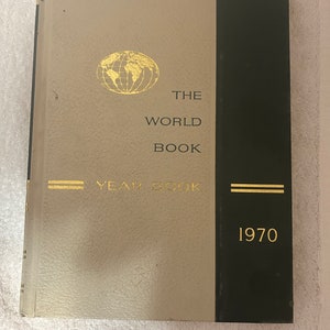 World Book Yearbook - Etsy