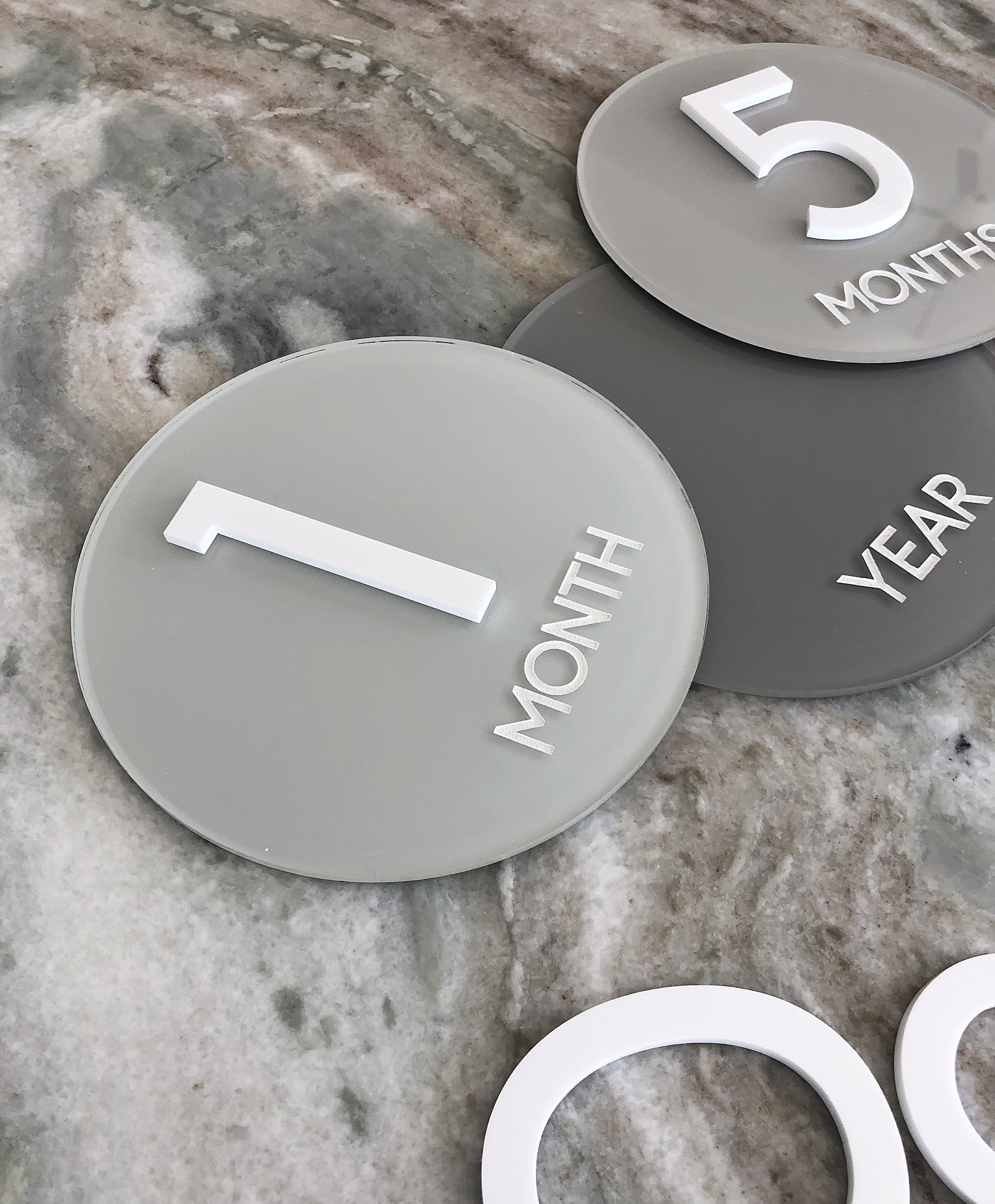 Acrylic Baby Milestone Markers | Interchangeable Photo Props - Etsy