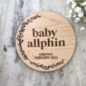 Custom Pregnancy Announcement Sign | Custom Wood Sign | Custom Wood Plaque | Expecting Photo Prop | Maternity Photo Prop