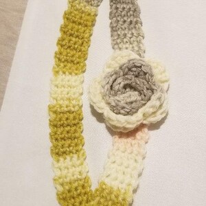 Crochet Flower Headband / Girl&#39;s Headband with Flower