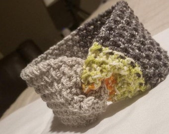Crochet Twisted Earwarmer Headband / Crochet Ear Warmer for Girl / Crochet Headband for Girl