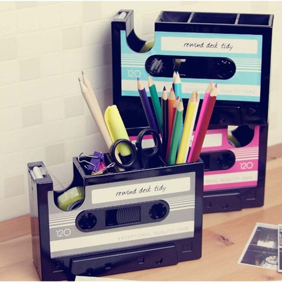 Organizador De Escritorio Creative Tape Pen Holder Retro Ca Organizador De Escritorio Creative Tape Pen Holder Retro Ca