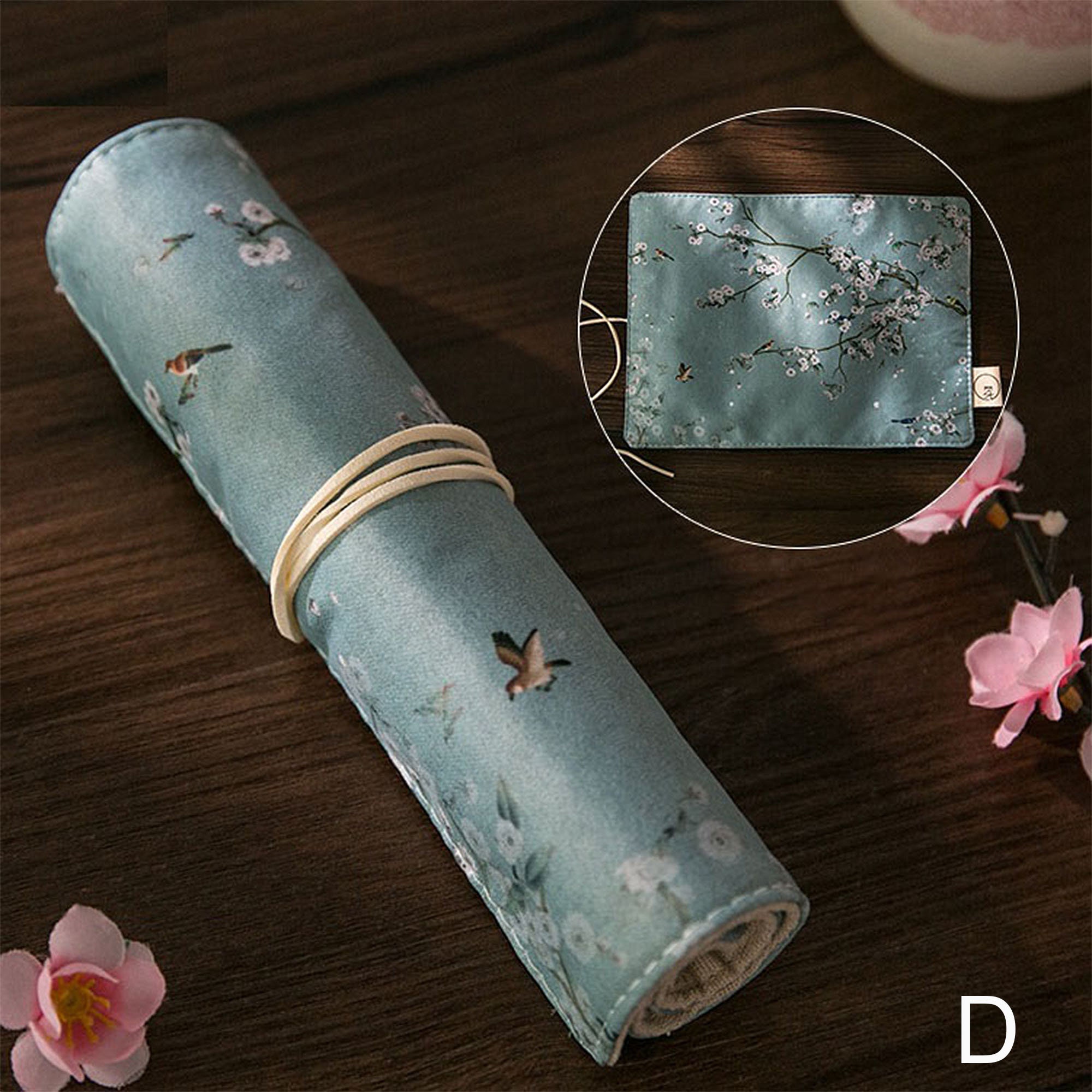 Chinese Style Pencil Case Cloth Art Pencil Case Court Style Etsy