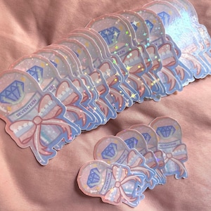 Pegatina holográfica impermeable de Seventeen Caratbong del grupo Kpop