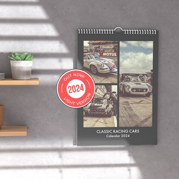 Car Calendars 2024 Etsy