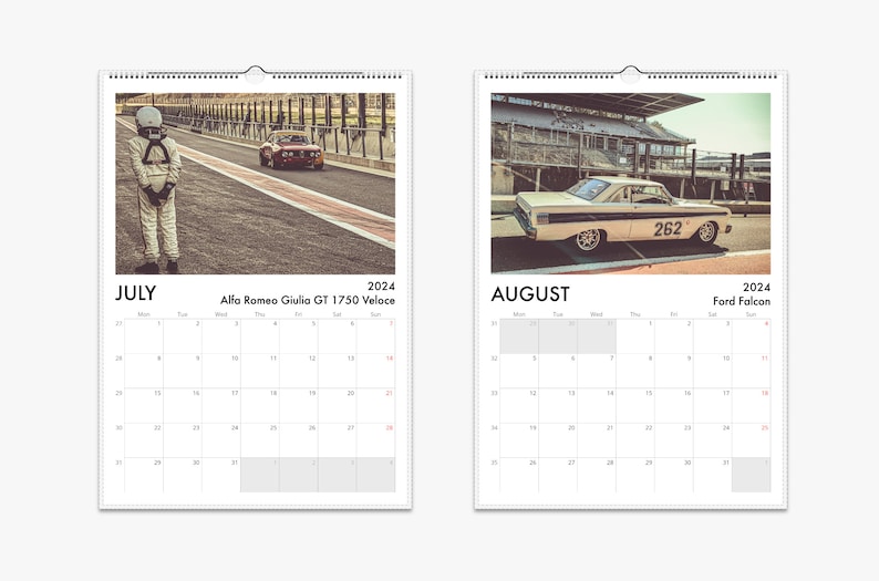 Classic Race Cars 2024 Calendar Light Version Vintage Racing From Spa