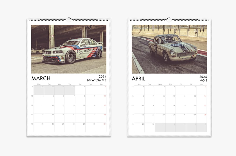 Classic Race Cars 2024 Calendar Light Version Vintage Racing From Spa