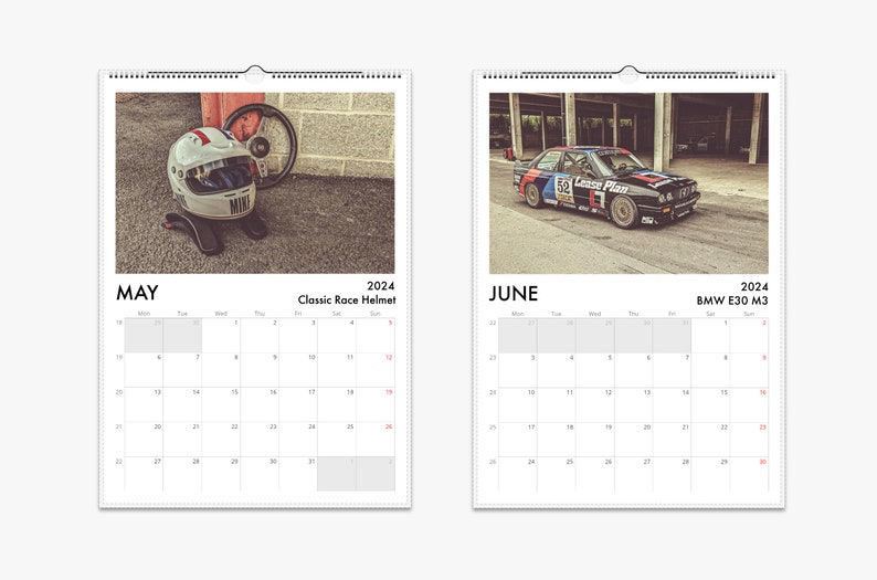 Classic Race Cars 2024 Calendar Light Version Vintage Racing From Spa