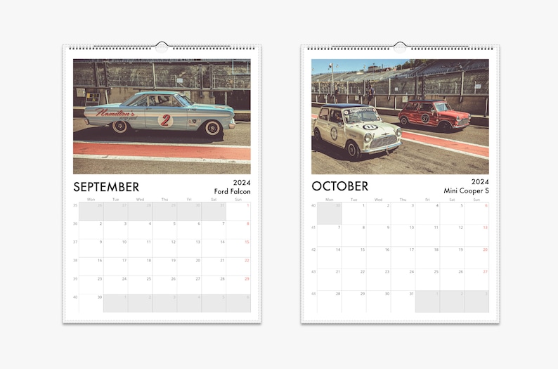 Classic Race Cars 2024 Calendar Light Version Vintage Racing From Spa