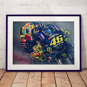  Valentino Rossi Fluorescent Yellow 2019 Turtle Sticker Vinyl