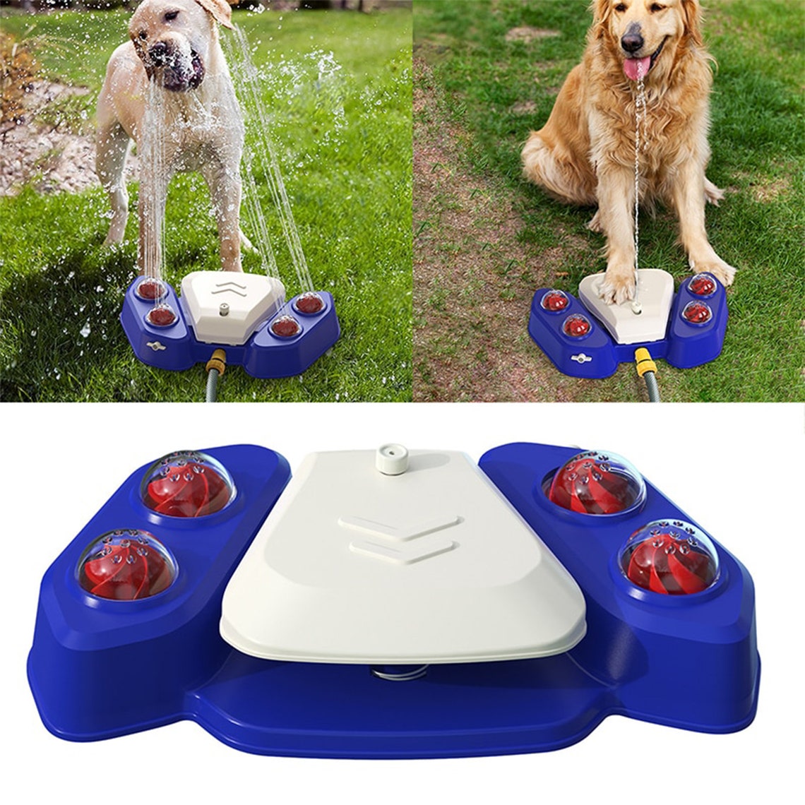 Dog Step on Water Fountain dog Press Drinking Water Feeder Etsy