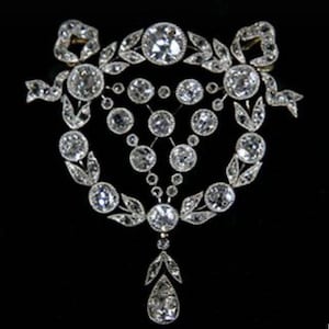 Beautiful American diamond (Zircon) Silver Brooch, Silver Purity 92.5,Handmade Brooch/ Stylish brooch