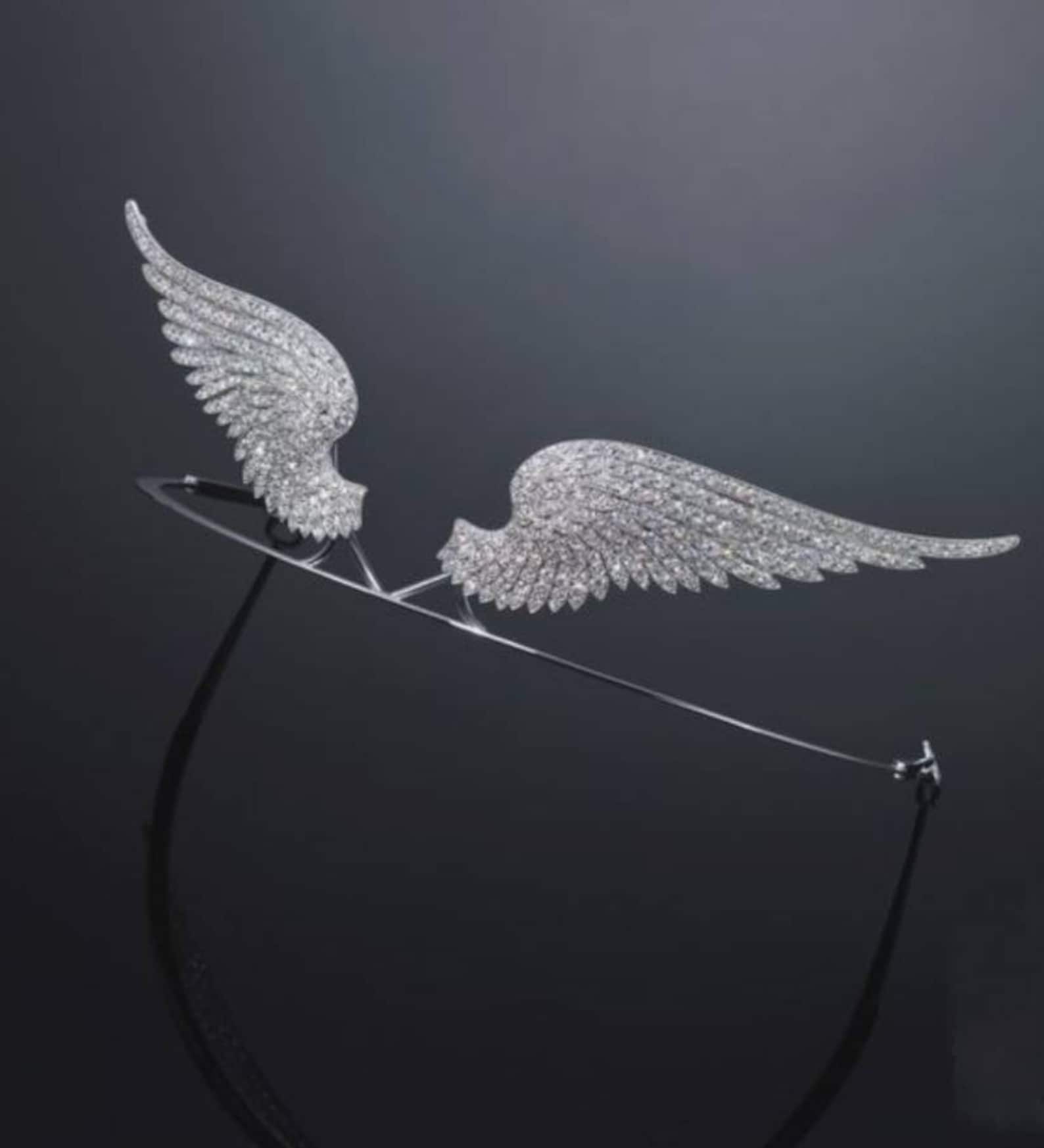 American Diamonds Tiaras Wings Tiaras Zircon Tiaras Etsy