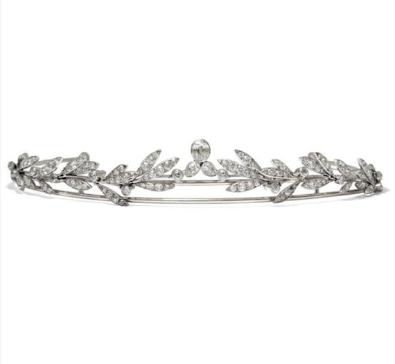 American Diamond Tiaras, 9.25ct Diamond,  Silver Purity 92.5 ,Handmade Tiaras/Crown