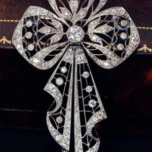 Beautiful American diamond (Zircon) Silver Brooch, Silver Purity 92.5,Handmade Brooch/ Stylish brooch