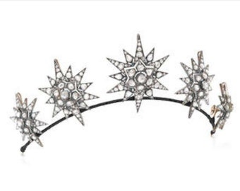 Victorian Rose Cut / Uncut Polki Diamond Tiaras, 10.12ct Diamond,  Silver Purity 92.5 ,Handmade Tiaras/Crown