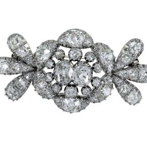Beautiful American diamond (Zircon) Silver Brooch, Silver Purity 92.5,Handmade Brooch/ Stylish brooch