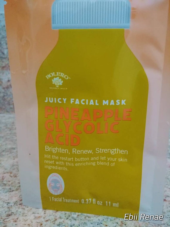 Pineapple Glycolic Acid Facial Mask Etsy