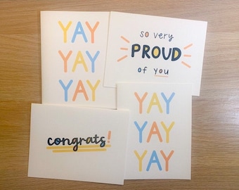 Assortment of Congrats Cards (set of 4)