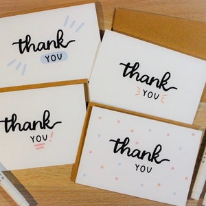 Mini Thank You Cards (A1, pack of 4)