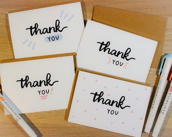 Mini Thank You Cards (pack of 4)