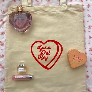 Lana Del Rey Heart Tote Bag