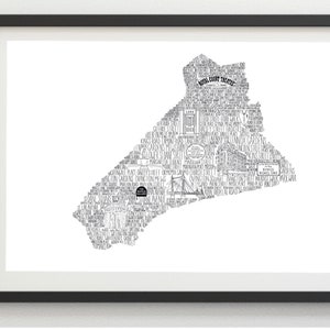 CHELSEA PRINT • New Home Gift • House Warming Gift • Monochrome Print• Home Print• London Black and White Print• Map Print • First Home• SW3