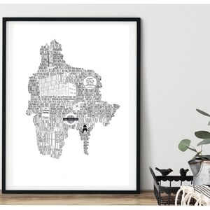 Nieuw huiscadeau • Huisopwarmingscadeau • Nieuwe kruisafdruk • Monochrome afdruk • Thuisafdruk • Londen zwart-wit afdruk • Kaartafdruk • Eerste huis