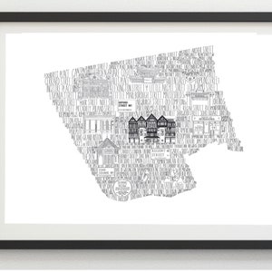 New Home Gift • House Warming Gift• Soho  Print • Monochrome Print• Home Print• London Black and White Print• Map Print • First Home