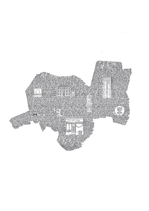 Enfield Print House Warming Gift Monochrome Print Home Etsy UK