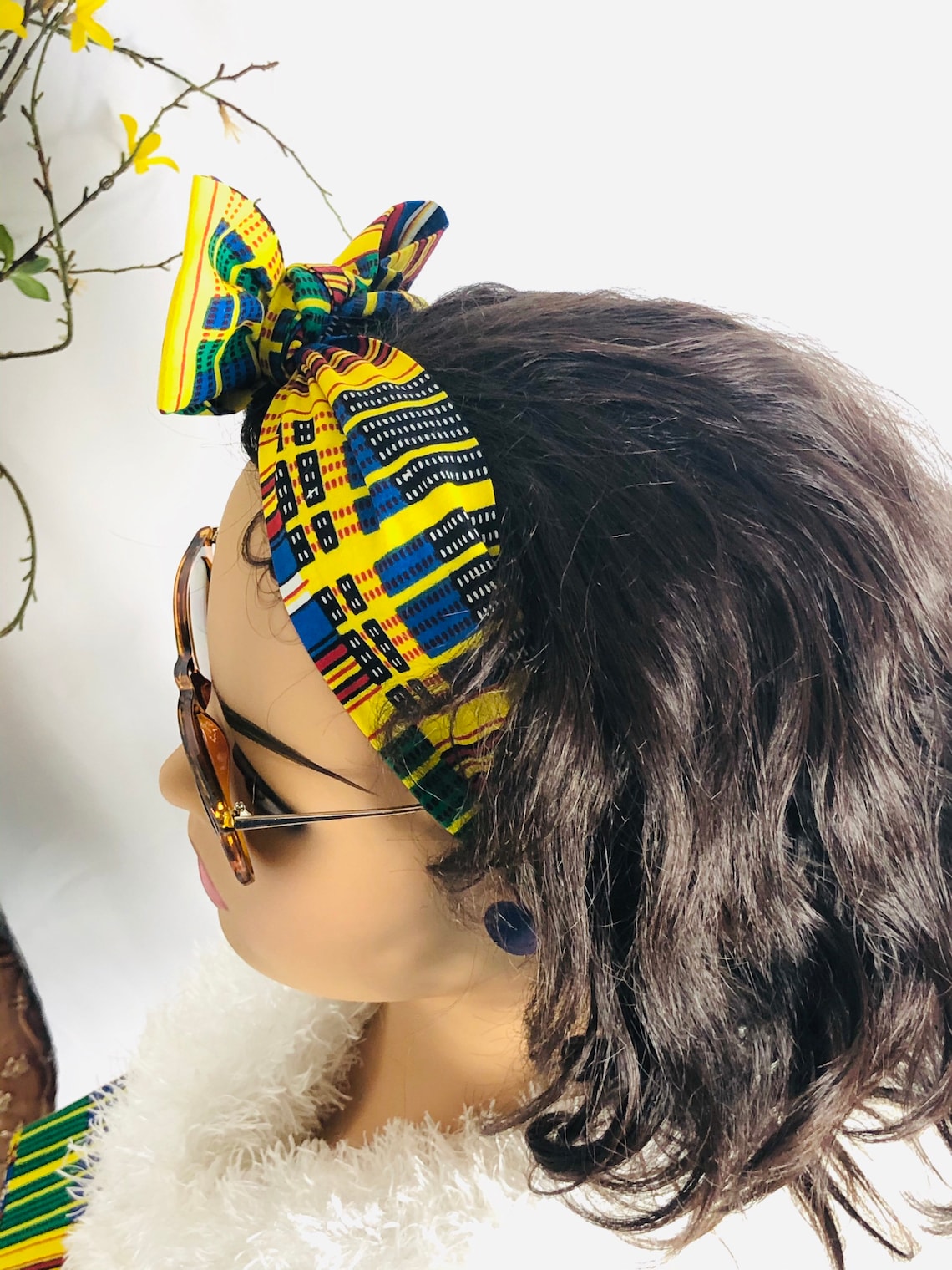 ankara ruffle headband