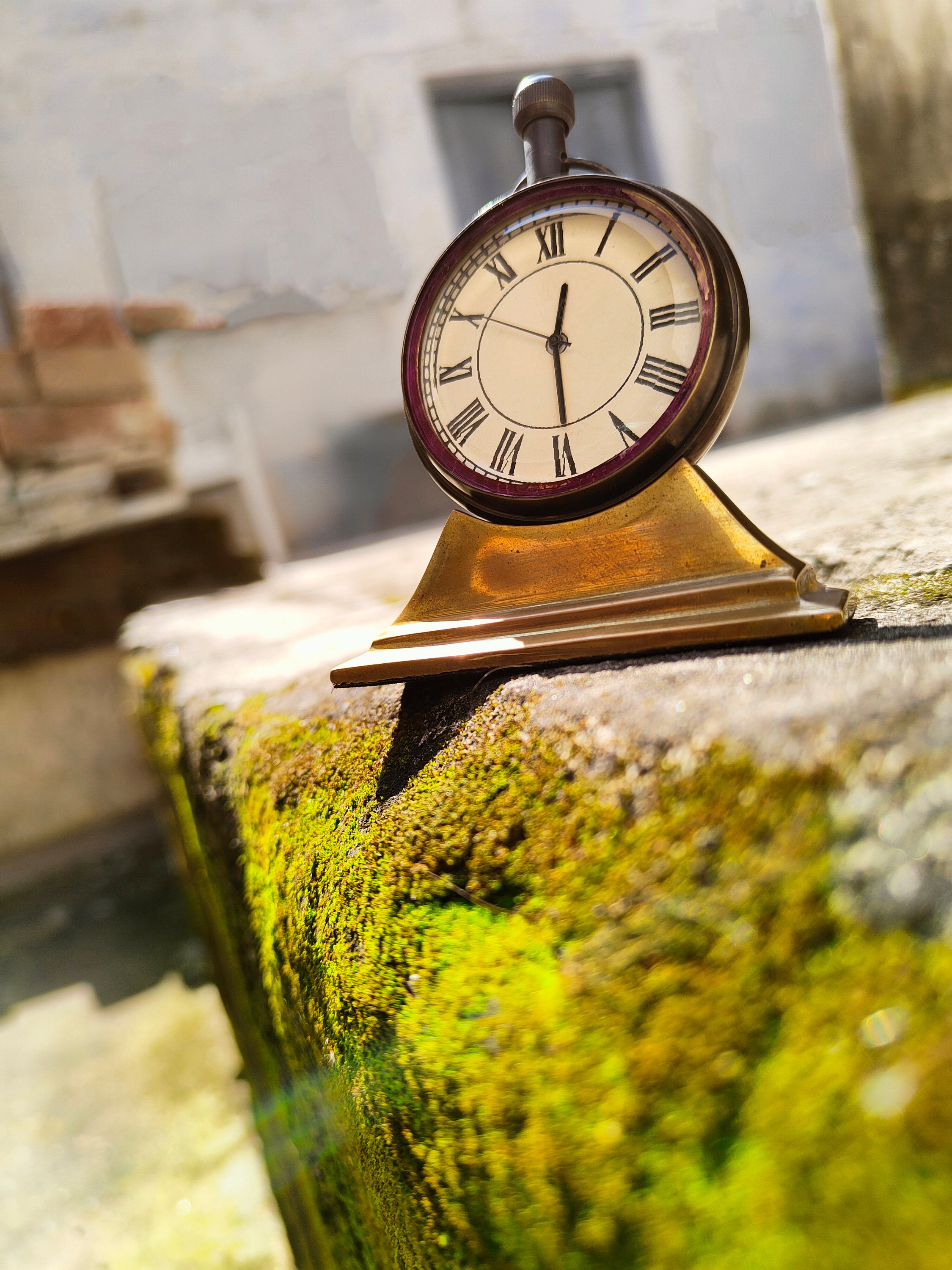 Small Desk Clock Antique Style Table Watch Christmas Gift Etsy