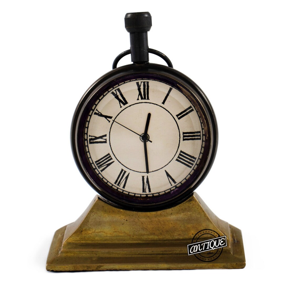 Small Desk Clock Antique Style Table Watch Christmas Gift - Etsy